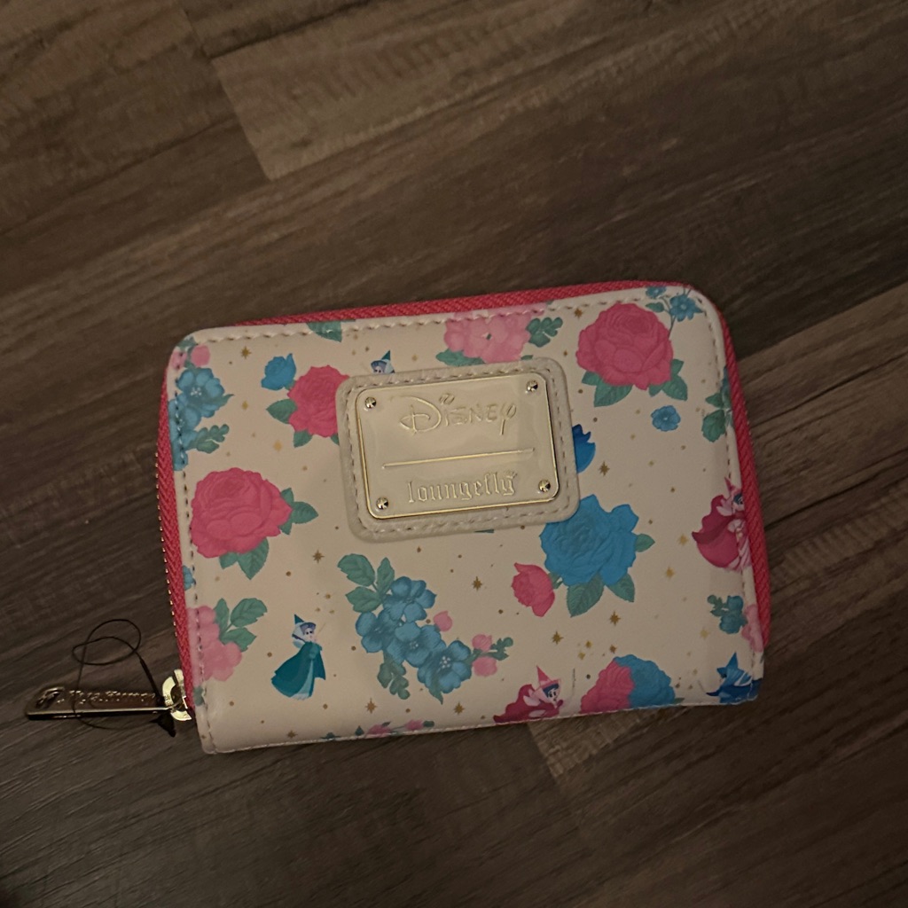 Loungefly Disney Floral Cream Wallet